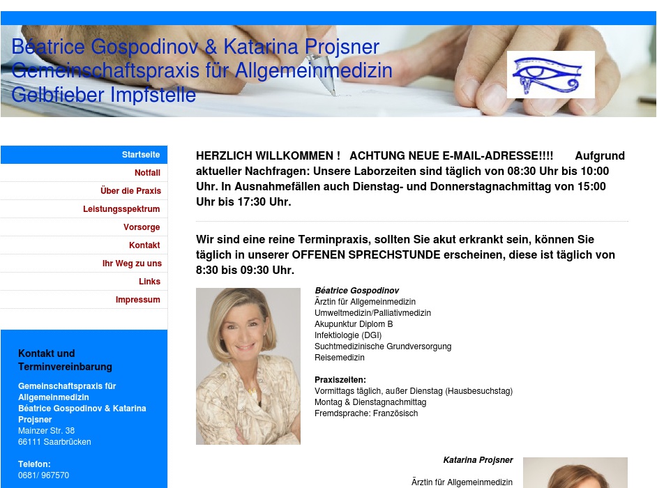 Gospodinov Beatrice, Projsner Katarina