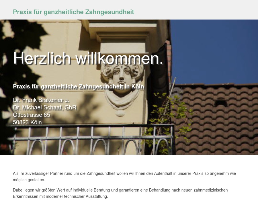 Brakonier Frank u. Schaaf Michael Dres. med. dent.
