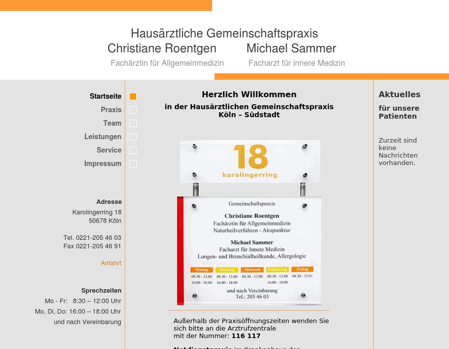 Fachärzte Christiane Roentgen & Michael Sammer