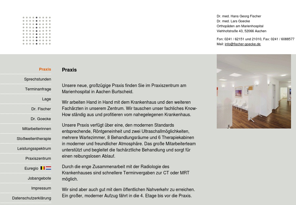 Fischer Hans Georg u. Goecke Lars Dres. med. Fachärzrte für Orthopädie