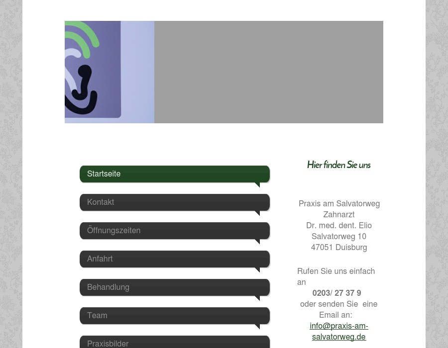 Praxis am Salvatorweg Zahnarzt Elio Dr. med. dent.