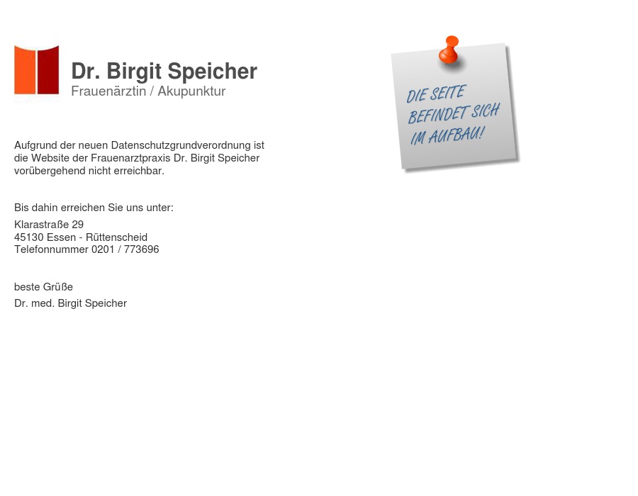 Frauenärztin Speicher Birgit Dr. med.
