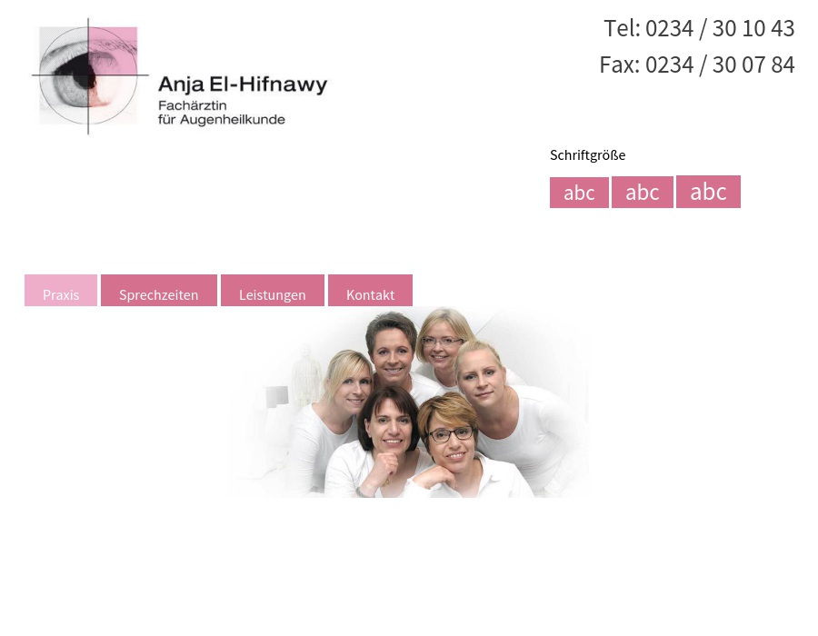 Fachärztin für Augenheilkunde Anja El-Hifnawy
