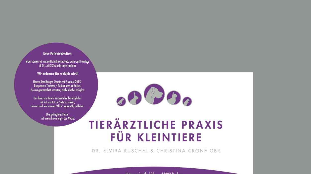 Tierärztliche Praxis für Kleintiere/ Dr. Elvira Ruschel & Christina Crone