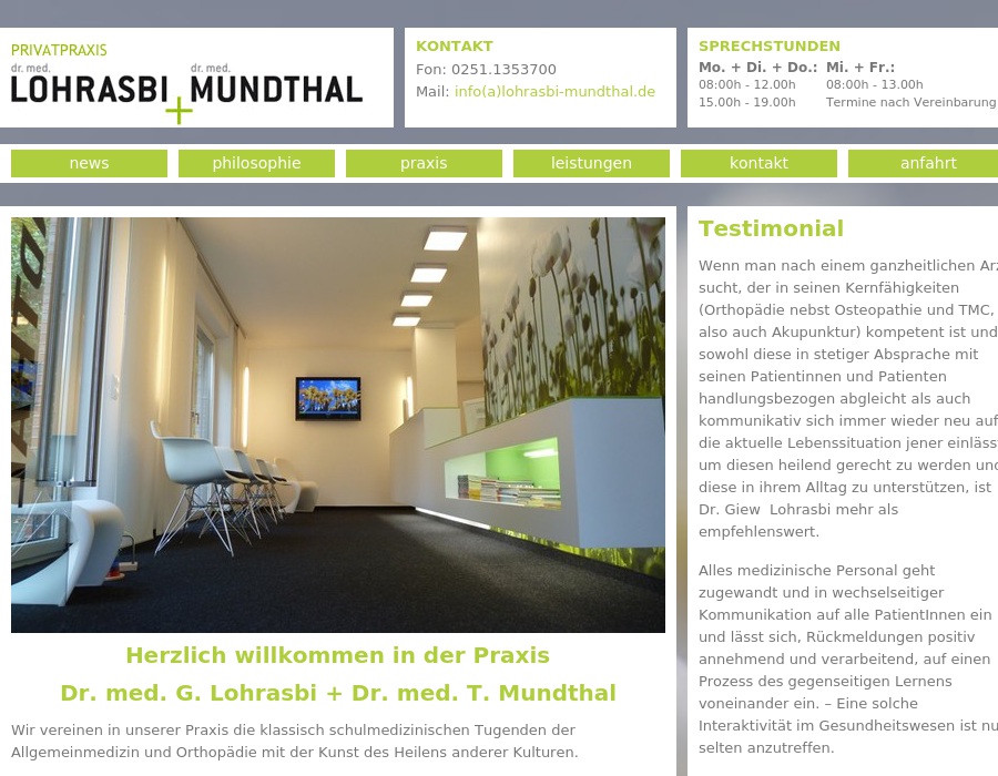 Lohrasbi G. Dr., Mundthal T. Dr.