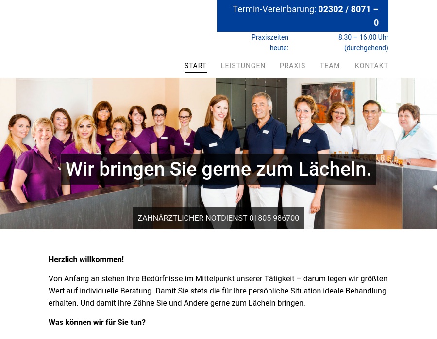 Ästhetische Zahnmedizin Nienaber Dr.