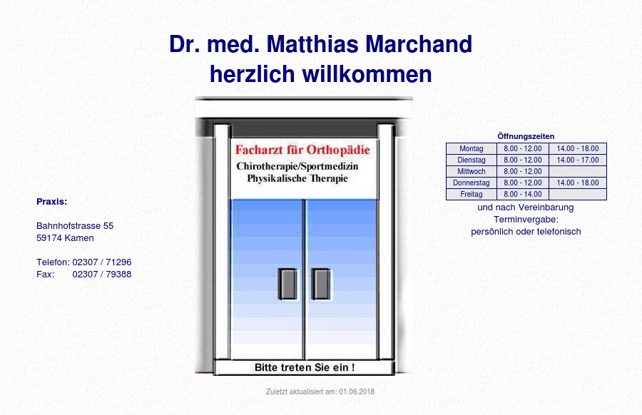 Dr. med. Matthias Marchand Arzt für Orthopädie