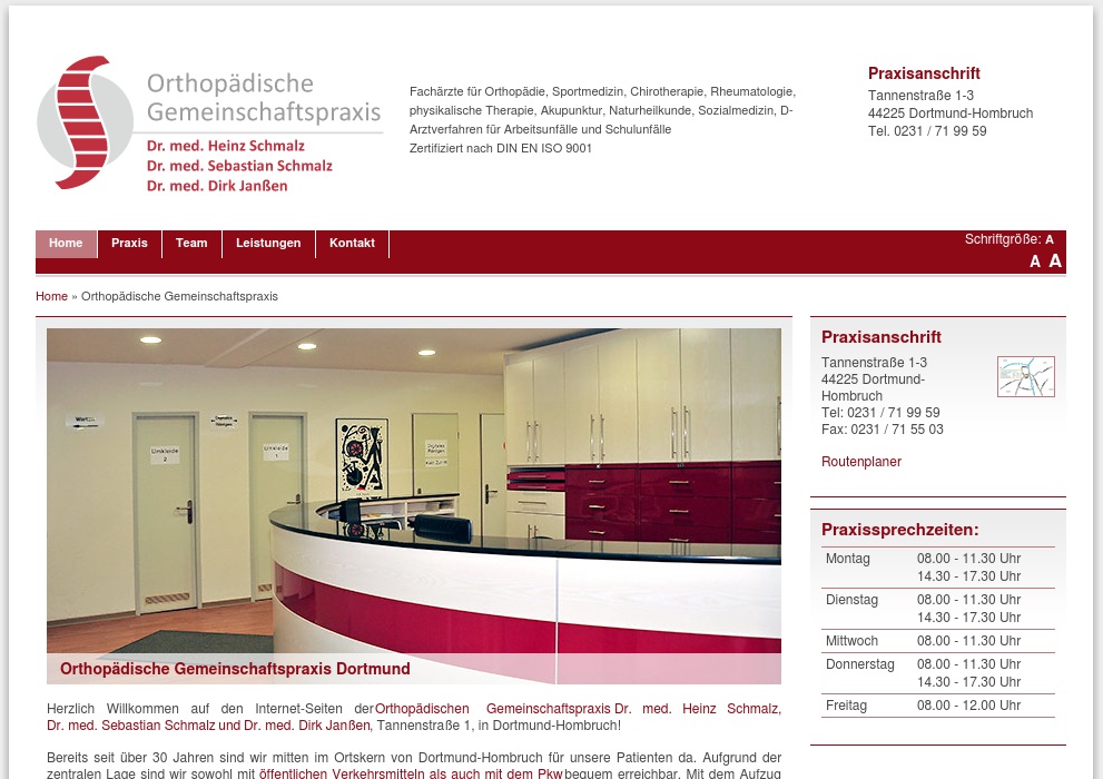 Schmalz Heinz Dr.med. Orthopädie Sportmedizin