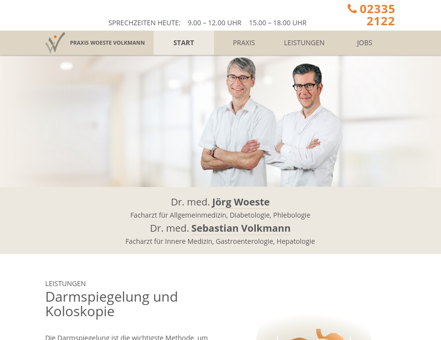 Woeste Jörg Dr.med. Facharzt Allgemeinmedizin, Volkmann Sebastian Dr.med.