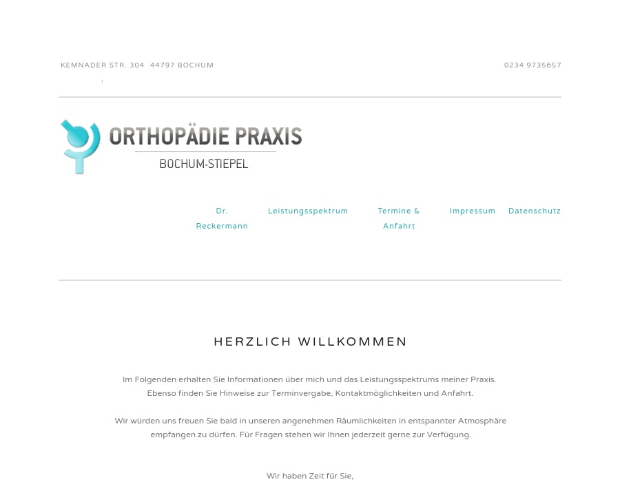 Privatärztliche Orthopädie Praxis Dr. med. U. Reckermann