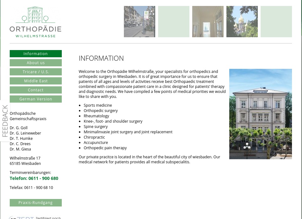 Orthopädische Gemeinschaftspraxis Dres. med. Goll, Leineweber, Humke, Giesa