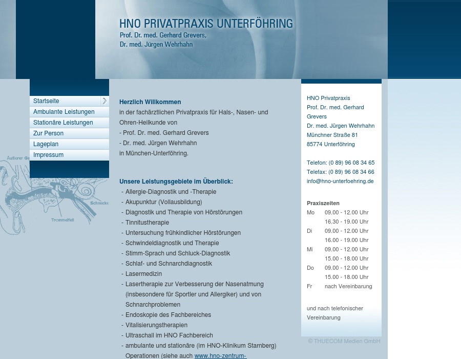 HNO Privatpraxis Unterföhring Prof. Dr. med. Gerhard Grevers / Dr. med. Jürgen Wehrhahn