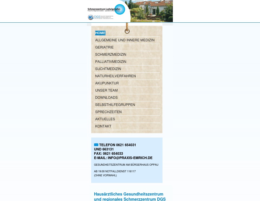 Praxis Dr.med.Oliver Emrich,Dr.med.Jakob Emrich,Dr.med.Mariene Münster-Hohenstein,Dr.med.Peter Brenk, Drmed. Kerstin,  Dohm-Bölke,Dr.med.M.Meuth,Christian Hertweck,Bett