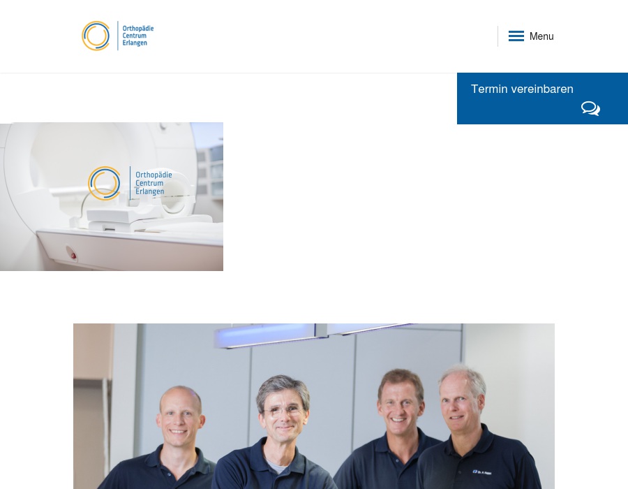 Orthopädie Centrum Erlangen, Goldmann Axel Dr., Heppt Peter Dr., Kuhr Matthias Dr., Sieber Andreas Dr., Hermann Eva Dr., Putzmann Stephan, Ambrusch Marcus, Eynern von Hanne