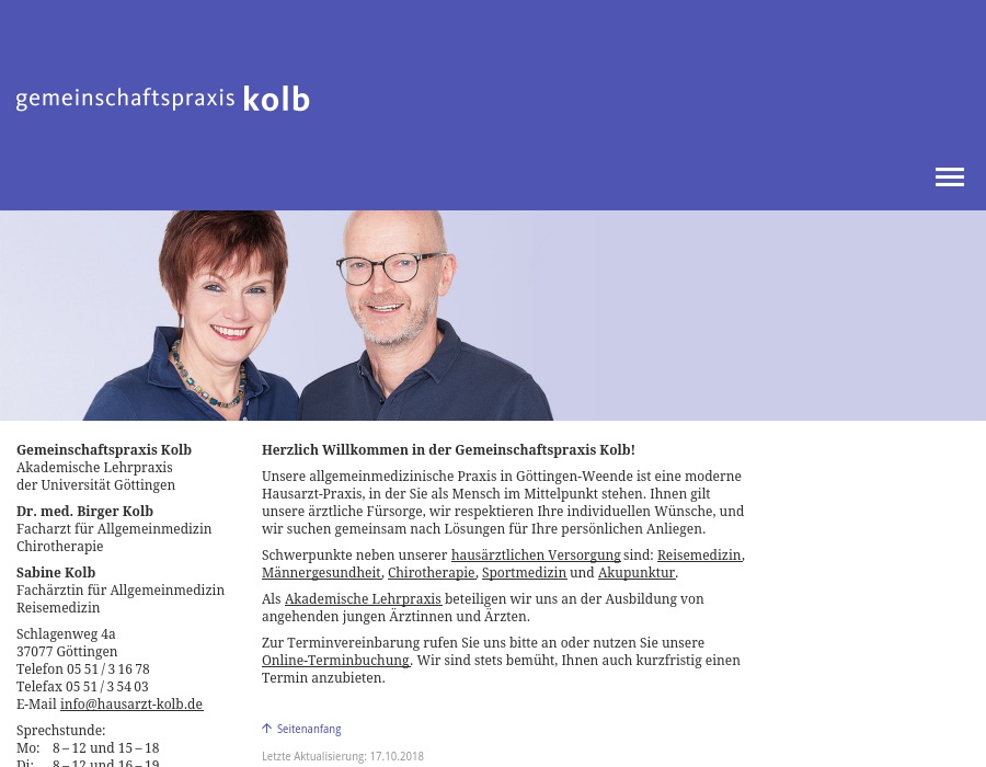 Kolb Sabine, Kolb Birger Dr.