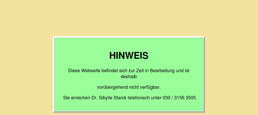 Starck Sibylle Dr. med.