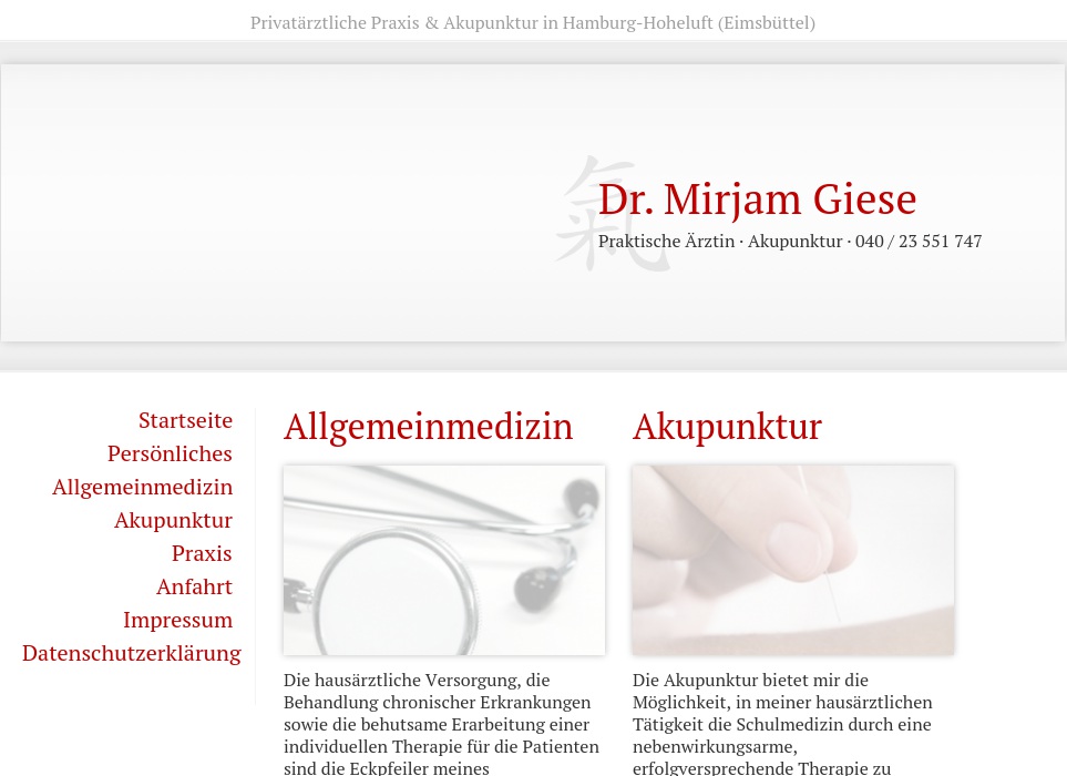 Giese Mirjam Dr. med. Privatpraxis für Allgemeinmedizin