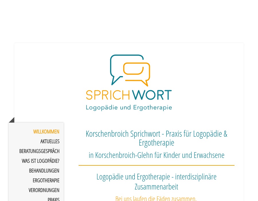 Sprichwort Praxis für Logopädie