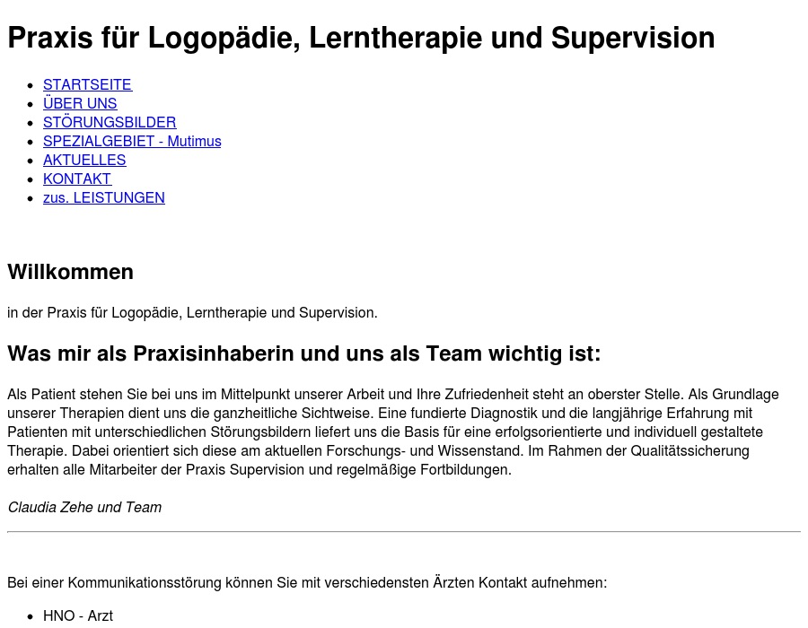 Zehe Claudia Praxis für Logopädie und Lerntherapie Inh. Claudia Zehe