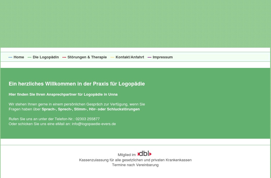 Evers N. Logopädische Praxis