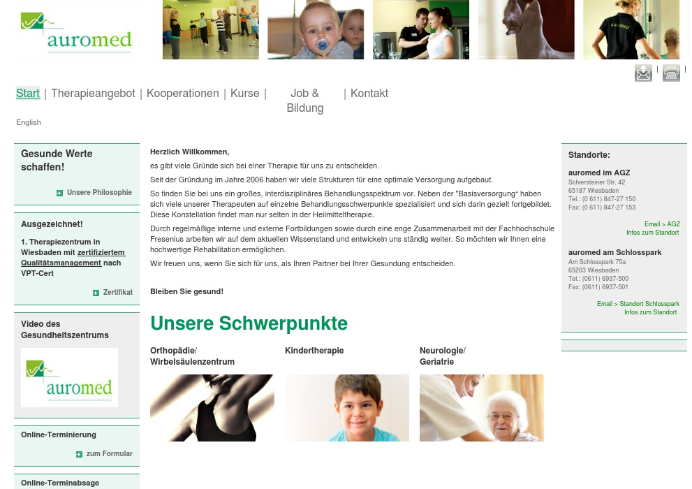 auromed-Therapiezentrum Physiotherapie - Ergotherapie - Logopädie