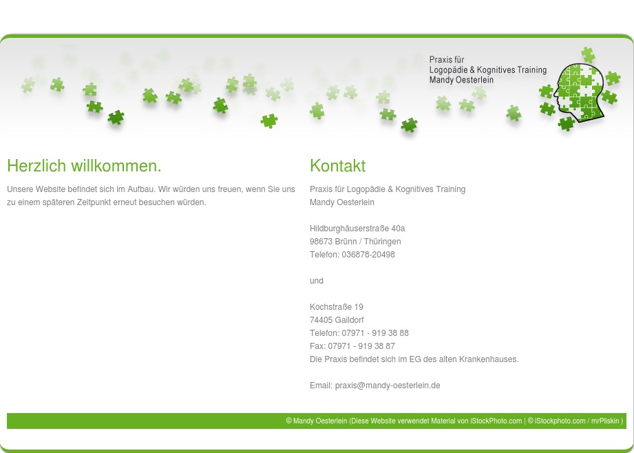 Praxis für Logopädie & Kognitives Training Mandy Oesterlein