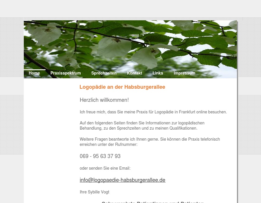 Logopädie an der Habsburgerallee  Sybille Vogt