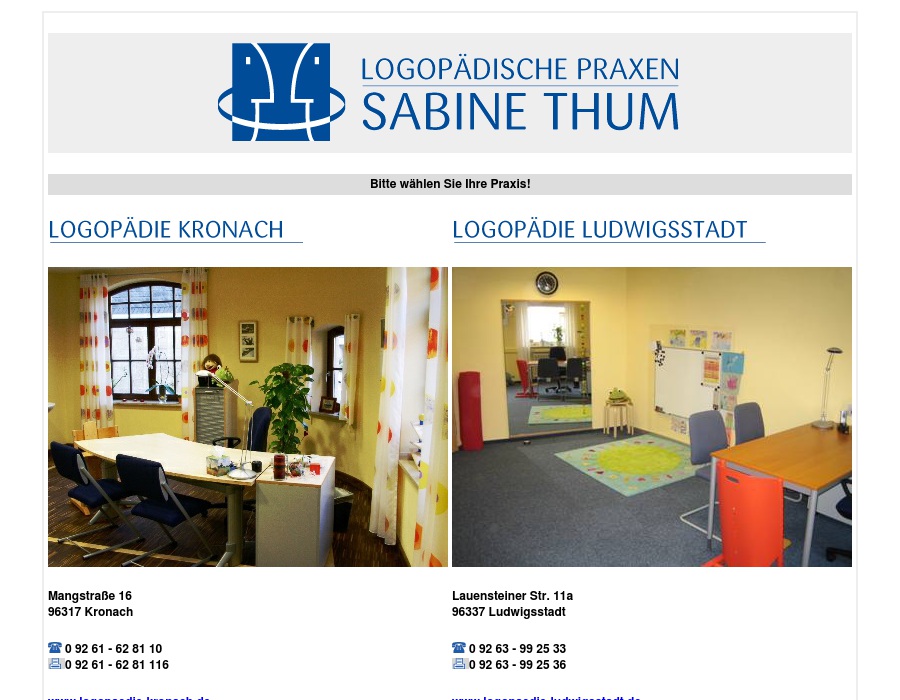 Logopädische Praxen Sabine Thum