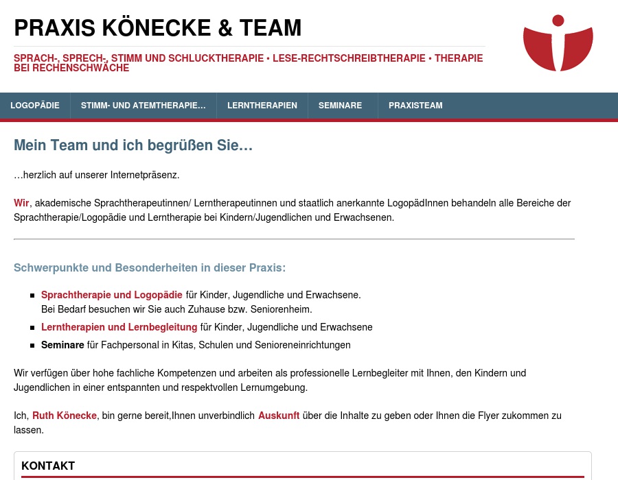 Praxis Ruth Könecke für Sprach-, Sprech-, und Stimmtherapie