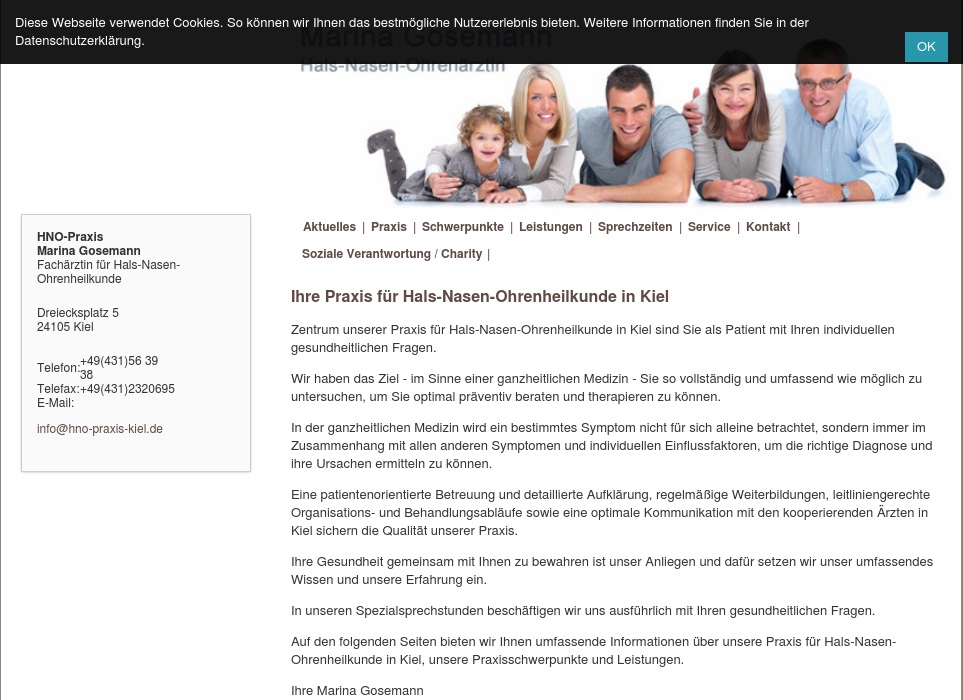 HNO-Praxis Marina Gosemann Fachärztin für Hals-Nasen-Ohrenheilkunde