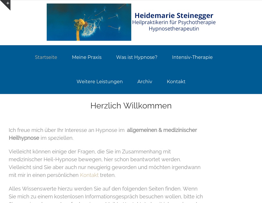 Steinegger Heidemarie, Heilpraktikerin für Psychotherapie