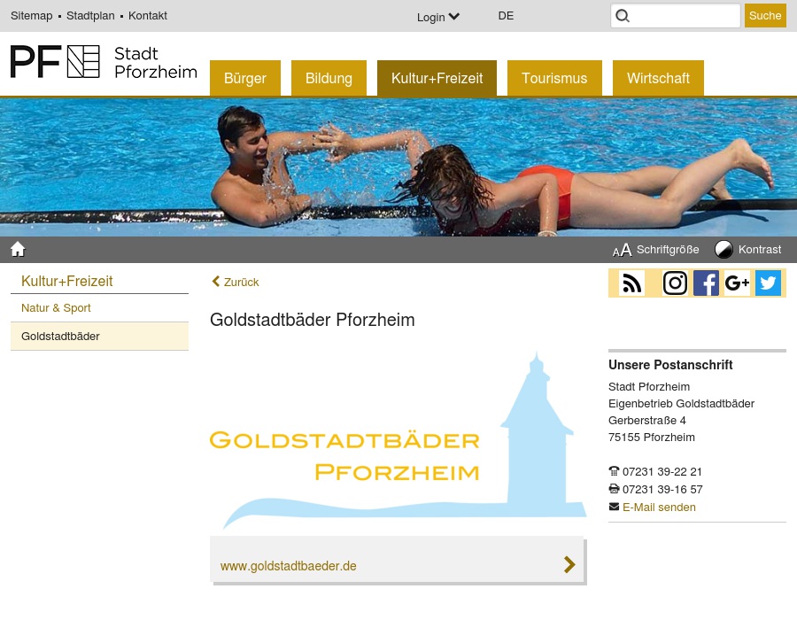 Stadtteilbad Huchenfeld