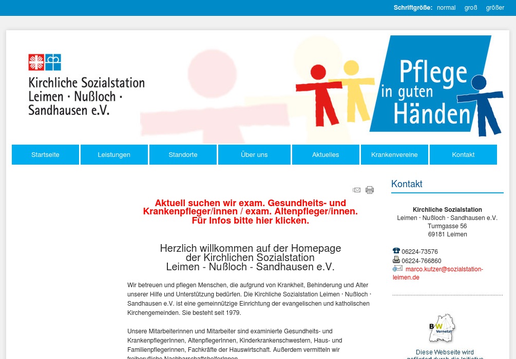 Kirchliche Sozialstation Leimen-Nußloch-Sandhausen e.V.