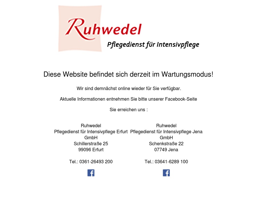 Ruhwedel Pflegedienst für Intensivpflege Jena GmbH