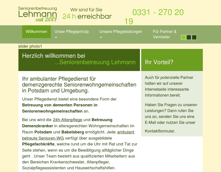 Lehmann Seniorenbetreuung