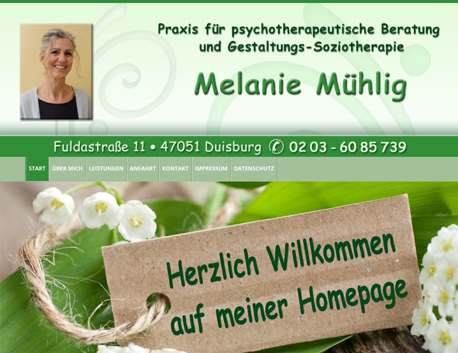 Fachtherapeutin, Psychotherapeutische Beratung Mühlig Melanie