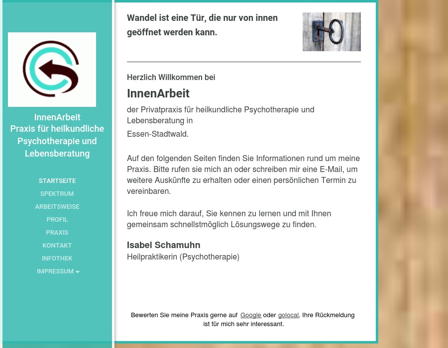 InnenArbeit - Isabel Schamuhn Psychologische Beratung