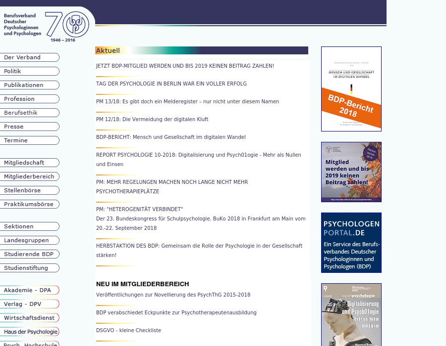 Berufsverband Deutscher Psychologinnen u. Psychologen e.V.