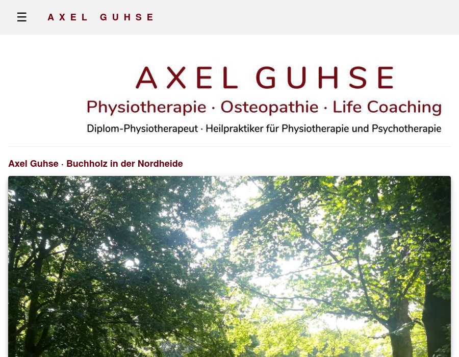 Guhse Axel Praxis für Physiotherapie, Osteopathie und Psychotherapie