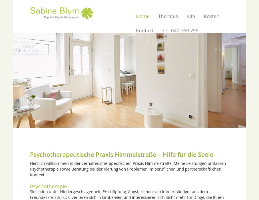 Blum Sabine Praxis für Verhaltenstherapie und Psychologische Psychotherapeutin