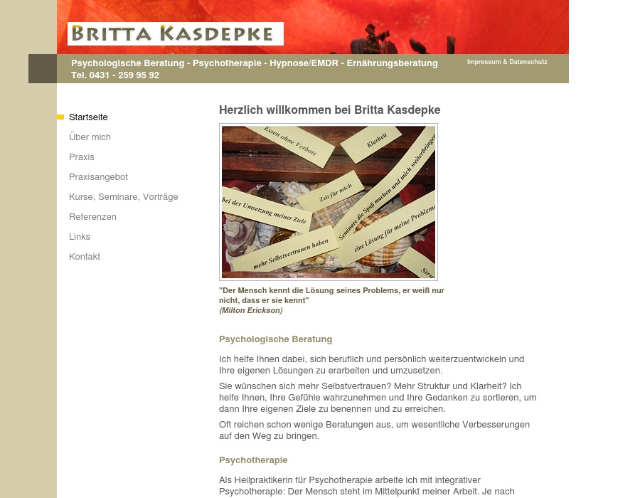 Kasdepke Britta Praxis HANSA 38- Beratung*Hypnose*Therapie und mehr