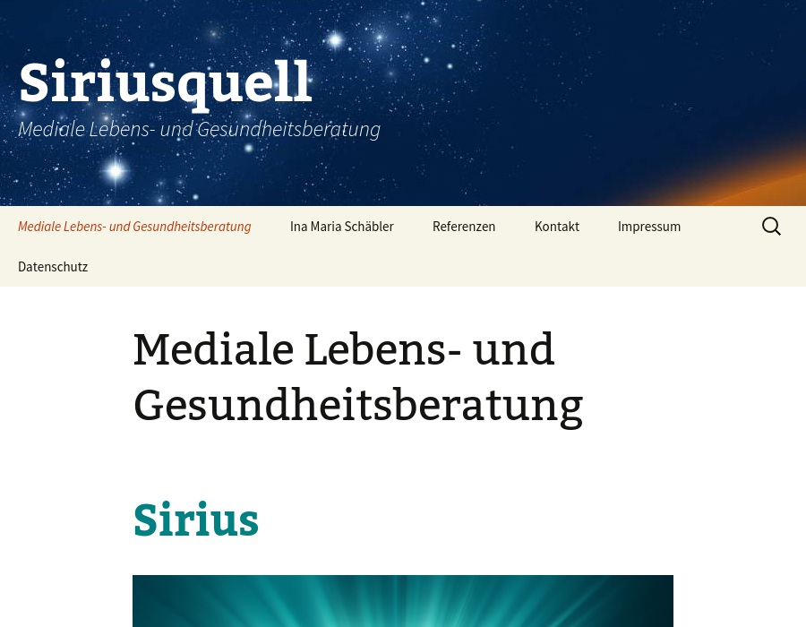 SIRIUSQUELL Ina Maria Schäbler
