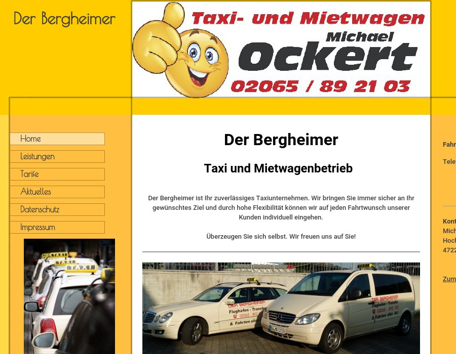 Der Bergheimer Taxi und Mietwagenbetrieb