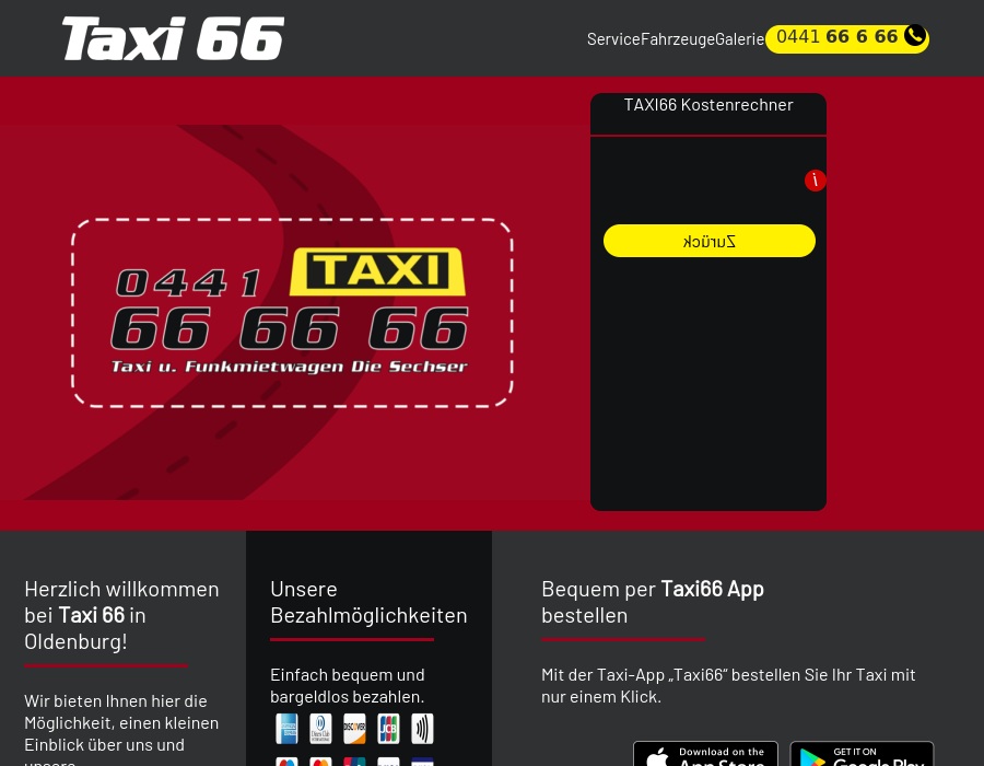 Taxi66 die-Sechser
