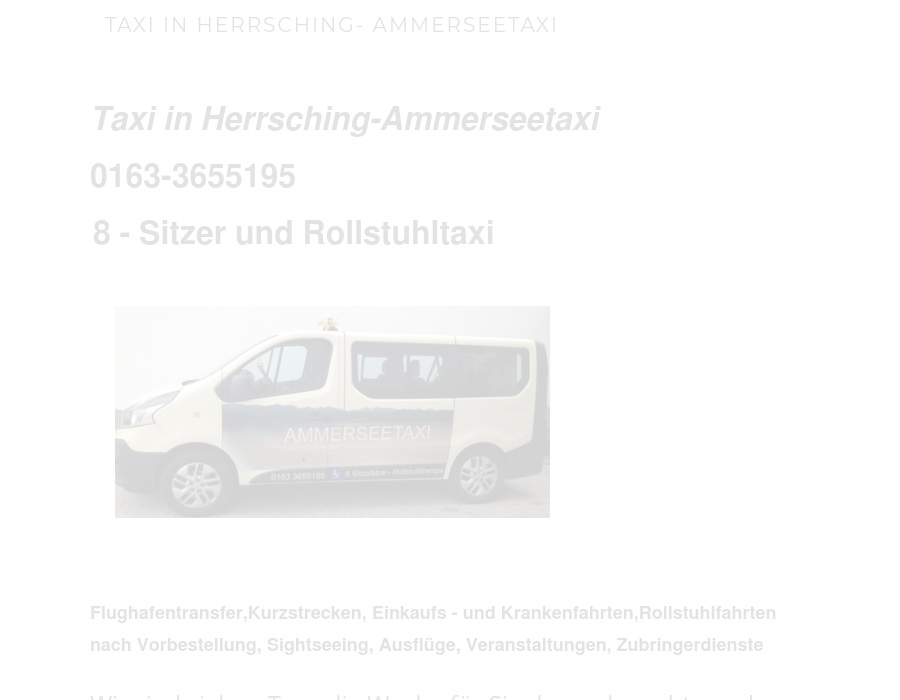 Ammersee-Taxi