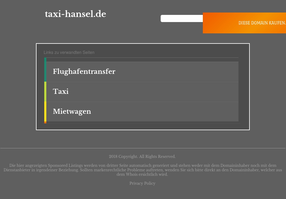 Taxi & Mietwagenunternehmen Hansel