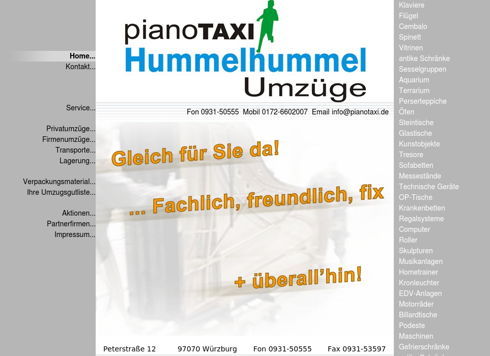 Möbeltaxi ? PIANOTAXI !