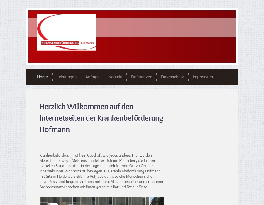 Krankenbeförderung Hofmann