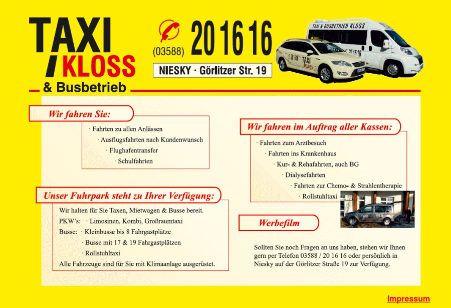 Taxi & Busbetrieb Kloß
