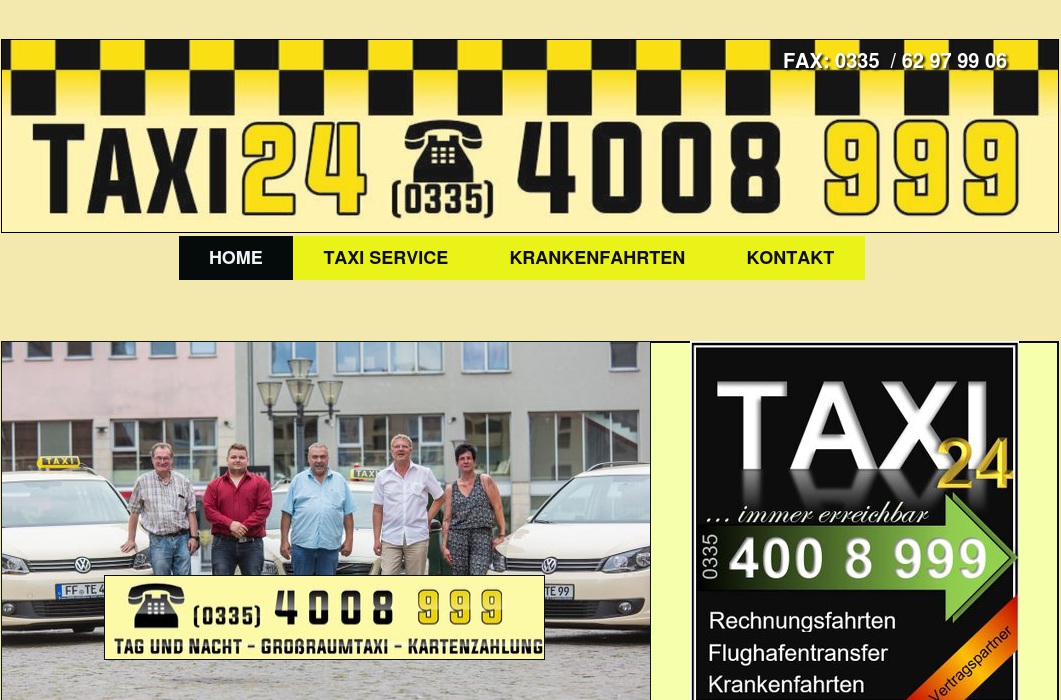 Taxi24 Großraumtaxi, Krankenfahrten